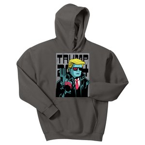 Trump 2024 Comic Kids Hoodie