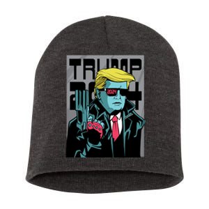 Trump 2024 Comic Short Acrylic Beanie