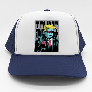 Trump 2024 Comic Trucker Hat