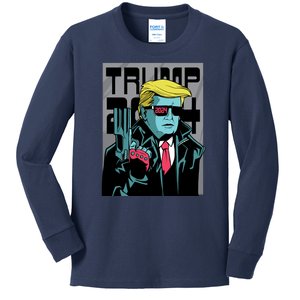 Trump 2024 Comic Kids Long Sleeve Shirt