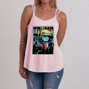 Trump 2024 Comic Women's Strappy Tank