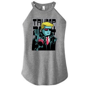 Trump 2024 Comic Women's Perfect Tri Rocker Tank