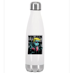 Trump 2024 Comic Stainless Steel Insulated Water Bottle