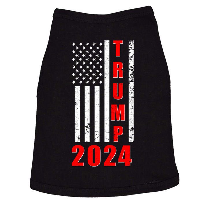 Trump 2024 Election Distressed US Flag Doggie Tank