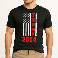 Trump 2024 Election Distressed US Flag Cooling Performance Crew T-Shirt