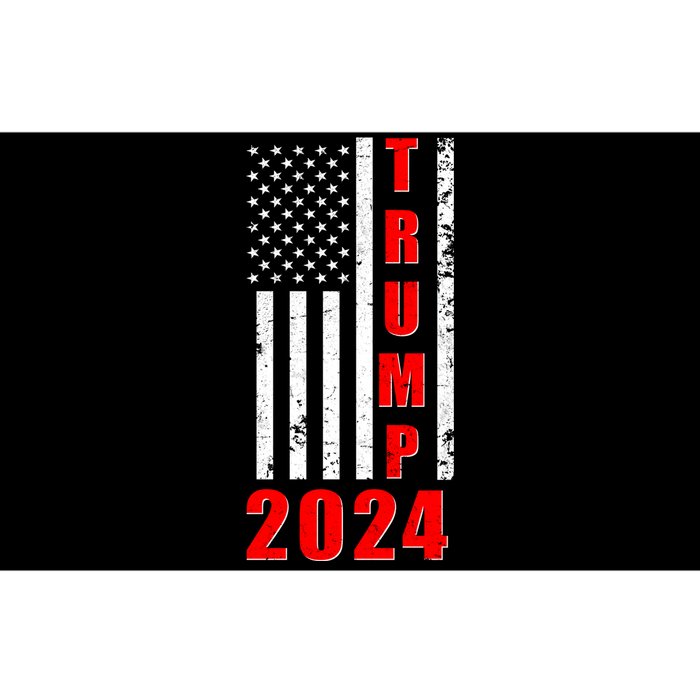 Trump 2024 Election Distressed US Flag Bumper Sticker