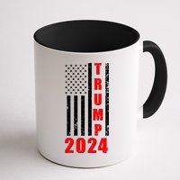 Trump 2024 Election Distressed US Flag Mug