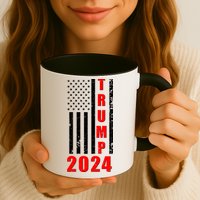 Trump 2024 Election Distressed US Flag Mug