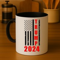 Trump 2024 Election Distressed US Flag Mug