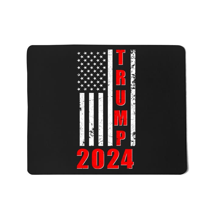 Trump 2024 Election Distressed US Flag Mousepad