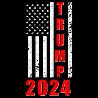Trump 2024 Election Distressed US Flag Baby Bodysuit