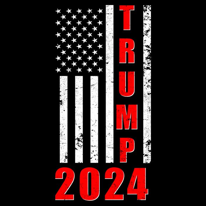 Trump 2024 Election Distressed US Flag Baby Bodysuit