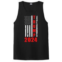 Trump 2024 Election Distressed US Flag PosiCharge Competitor Tank