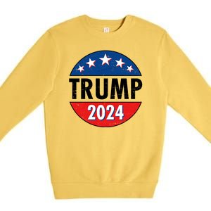 Trump 2024 Election Emblem Premium Crewneck Sweatshirt