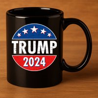 Trump 2024 Election Emblem 11oz C Handle Ceramic Mug