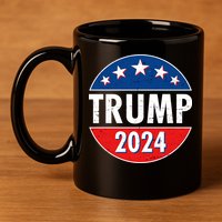 Trump 2024 Election Emblem 11oz C Handle Ceramic Mug
