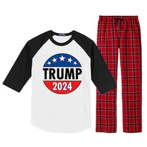 Trump 2024 Election Emblem Raglan Sleeve Pajama Set