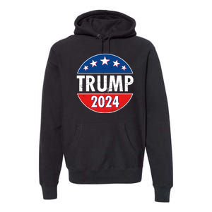 Trump 2024 Election Emblem Premium Hoodie