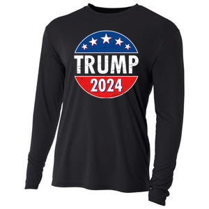 Trump 2024 Election Emblem Cooling Performance Long Sleeve Crew