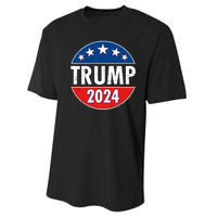 Trump 2024 Election Emblem Performance Sprint T-Shirt