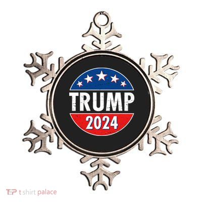 Trump 2024 Election Emblem Metallic Star Ornament