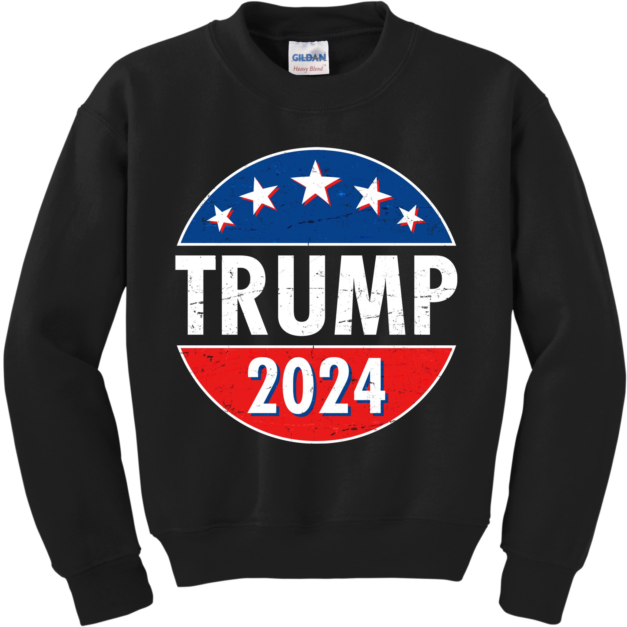 Trump 2024 Election Emblem Kids Sweatshirt