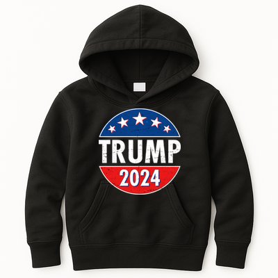 Trump 2024 Election Emblem Kids Hoodie