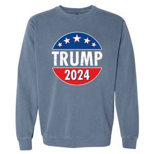 Trump 2024 Election Emblem Garment-Dyed Sweatshirt