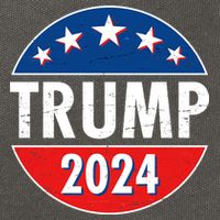 Trump 2024 Election Emblem Cotton Canvas Backpack