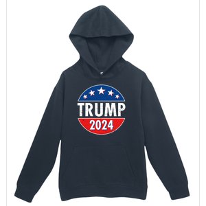 Trump 2024 Election Emblem Urban Pullover Hoodie