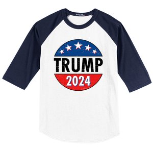 Trump 2024 Election Emblem Baseball Sleeve Shirt