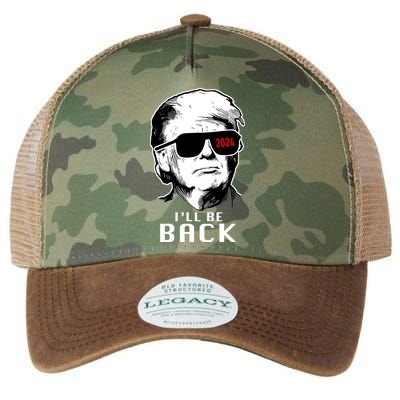 Trump 2024 I'll Be Back Legacy Tie Dye Trucker Hat