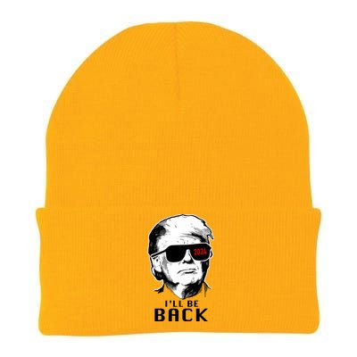 Trump 2024 I'll Be Back Knit Cap Winter Beanie