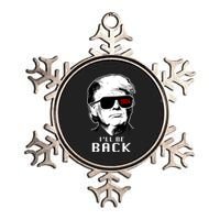 Trump 2024 I'll Be Back Metallic Star Ornament