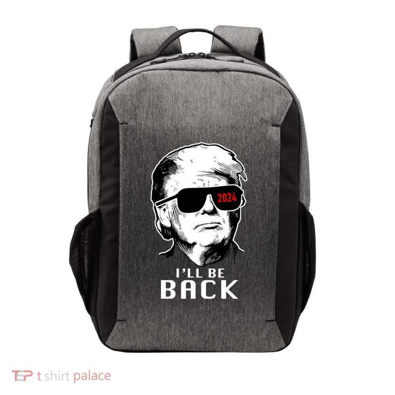 Trump 2024 I'll Be Back Vector Backpack