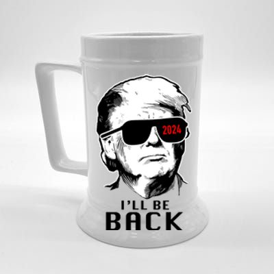 Trump 2024 I'll Be Back Beer Stein