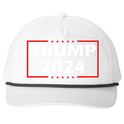 Trump 2024 Logo Snapback Five-Panel Rope Hat