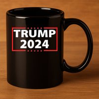 Trump 2024 Logo 11oz C Handle Ceramic Mug