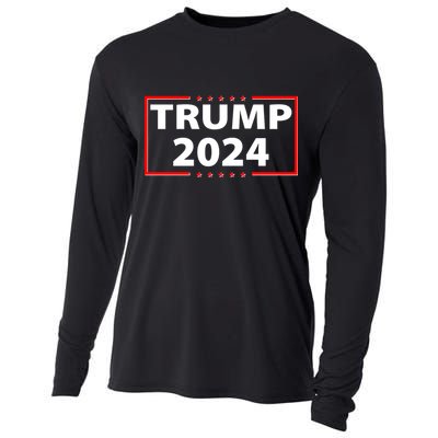 Trump 2024 Logo Cooling Performance Long Sleeve Crew