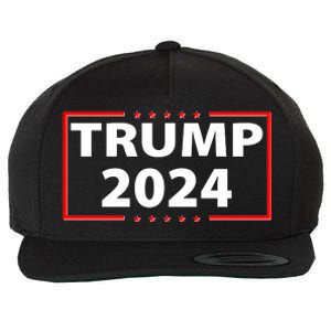 Trump 2024 Logo Wool Snapback Cap