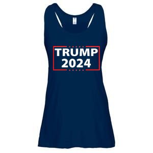 Trump 2024 Logo Ladies Essential Flowy Tank