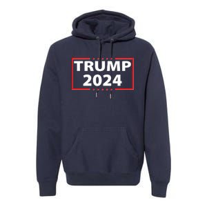 Trump 2024 Logo Premium Hoodie