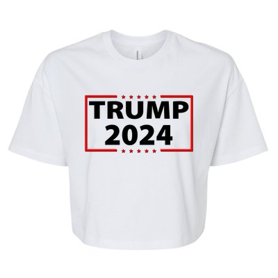 Trump 2024 Logo Bella+Canvas Jersey Crop Tee