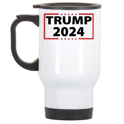 Trump 2024 Logo Stainless Steel Travel Mug