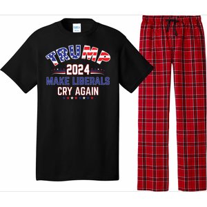 Trump 2024 Make Liberals Cry Again Pajama Set