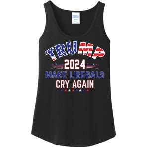 Trump 2024 Make Liberals Cry Again Ladies Essential Tank