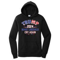 Trump 2024 Make Liberals Cry Again Women's Pullover Hoodie