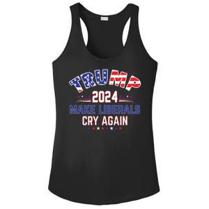 Trump 2024 Make Liberals Cry Again Ladies PosiCharge Competitor Racerback Tank