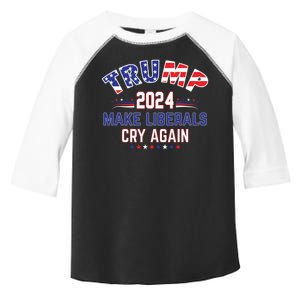 Trump 2024 Make Liberals Cry Again Toddler Fine Jersey T-Shirt