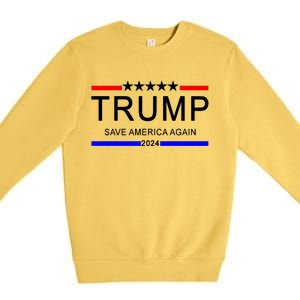 Trump 2024 Save America Premium Crewneck Sweatshirt